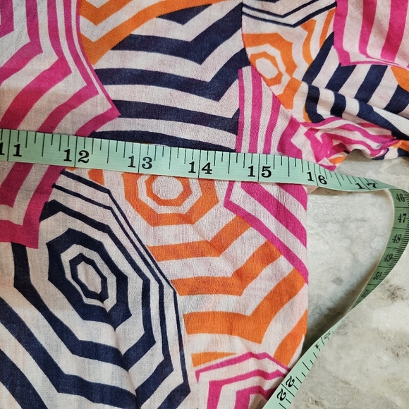 Mud Pie Totable Tunic Beach To Bar Cover-Up Dress Umbrella Print Size Small New - Picture 8 of 9